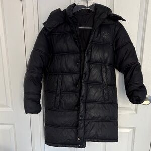 N21 Kids Black Puffer coat